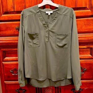 Nine West Green Blouse Size XL Extra Large
